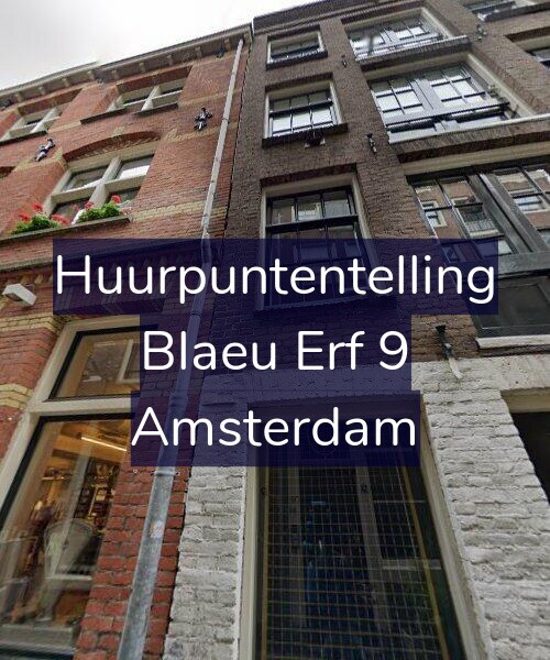 Foto gevel Huurpuntentelling voor Blaeu Erf 9, Amsterdam