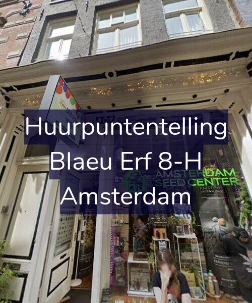 Foto gevel Huurpuntentelling voor Blaeu Erf 8-H, Amsterdam