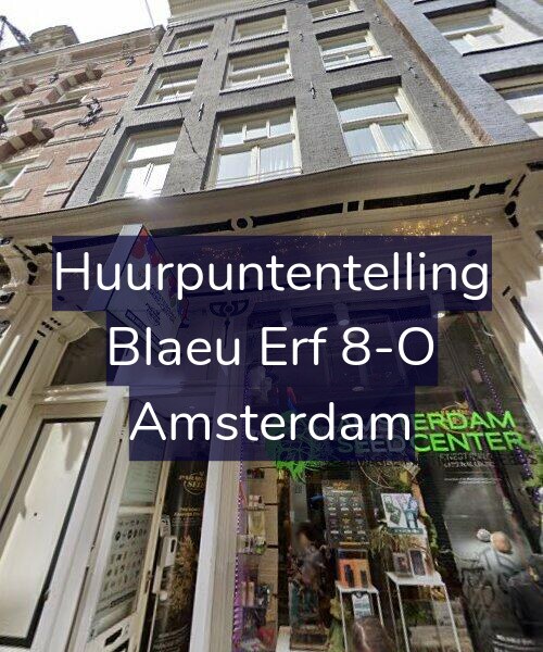 Foto gevel Huurpuntentelling voor Blaeu Erf 8-O, Amsterdam