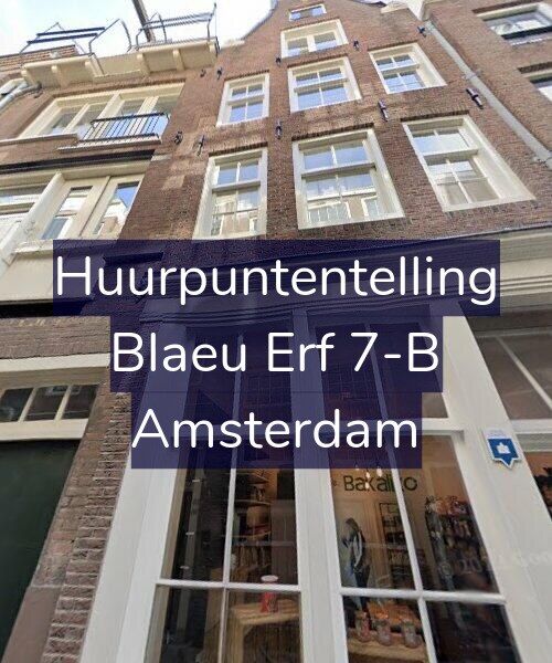 Foto gevel Huurpuntentelling voor Blaeu Erf 7-B, Amsterdam