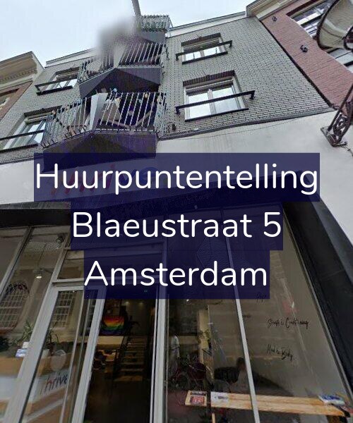 Foto gevel Huurpuntentelling voor Blaeustraat 5, Amsterdam