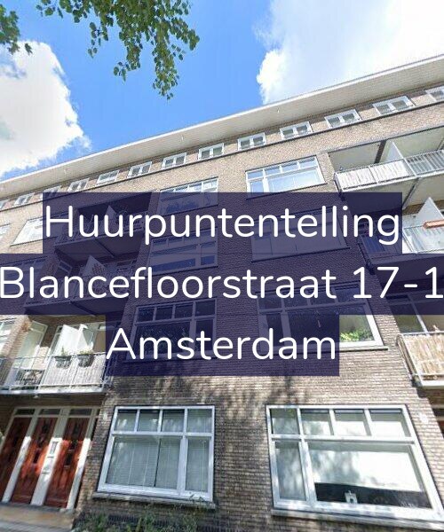 Foto gevel Huurpuntentelling voor Blancefloorstraat 17-1, Amsterdam