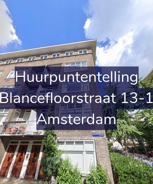 Foto gevel Huurpuntentelling voor Blancefloorstraat 13-1, Amsterdam