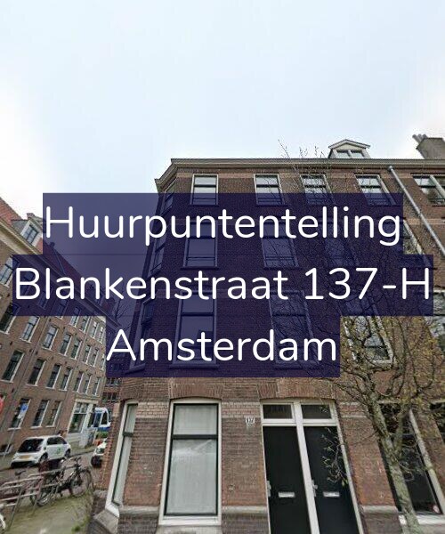 Foto gevel Huurpuntentelling voor Blankenstraat 137-H, Amsterdam