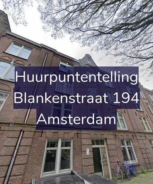 Foto gevel Huurpuntentelling voor Blankenstraat 194, Amsterdam