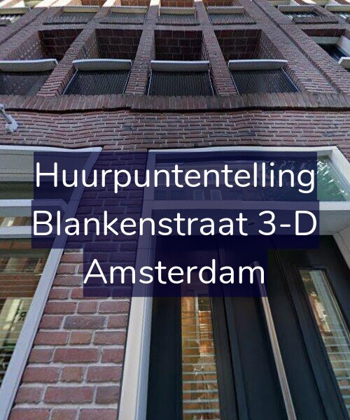 Foto gevel Huurpuntentelling voor Blankenstraat 3-D, Amsterdam