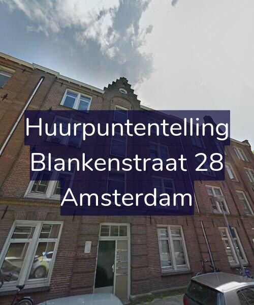 Foto gevel Huurpuntentelling voor Blankenstraat 28, Amsterdam