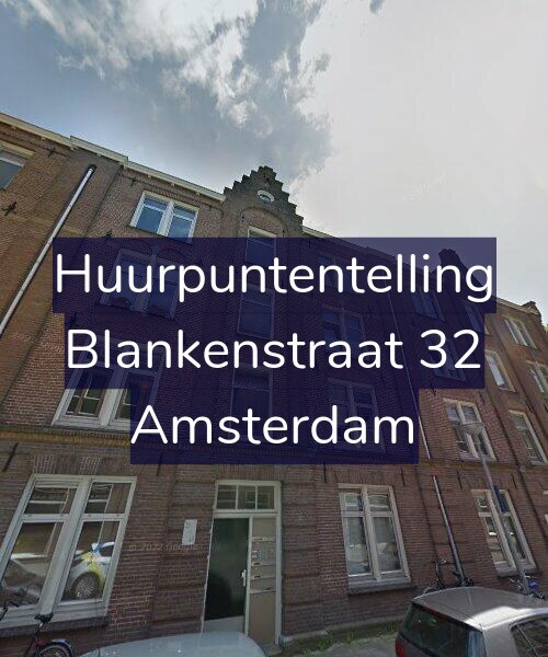 Foto gevel Huurpuntentelling voor Blankenstraat 32, Amsterdam