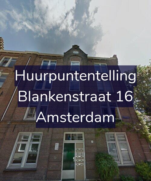 Foto gevel Huurpuntentelling voor Blankenstraat 16, Amsterdam