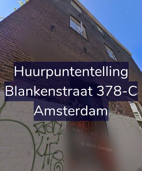 Foto gevel Huurpuntentelling voor Blankenstraat 378-C, Amsterdam