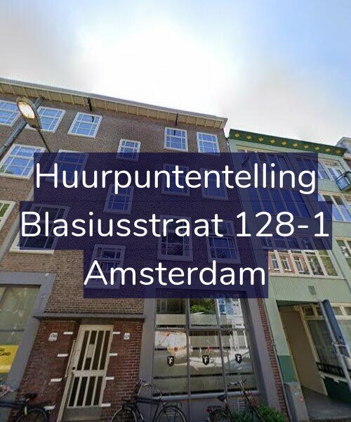 Foto gevel Huurpuntentelling voor Blasiusstraat 128-1, Amsterdam