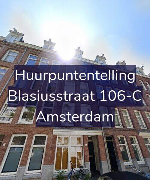 Foto gevel Huurpuntentelling voor Blasiusstraat 106-C, Amsterdam