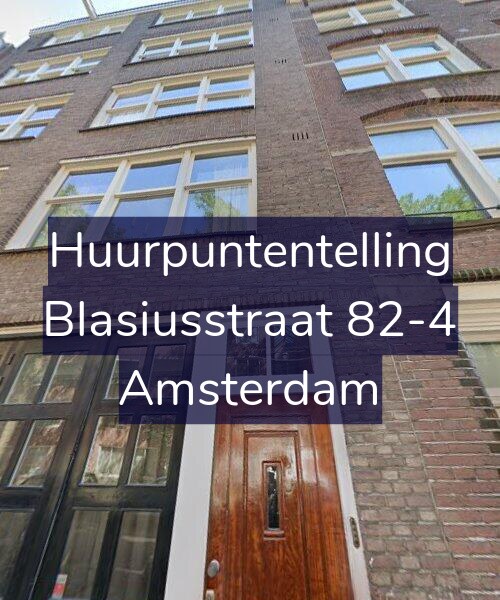 Foto gevel Huurpuntentelling voor Blasiusstraat 82-4, Amsterdam