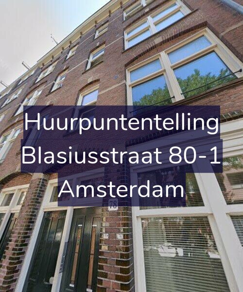 Foto gevel Huurpuntentelling voor Blasiusstraat 80-1, Amsterdam