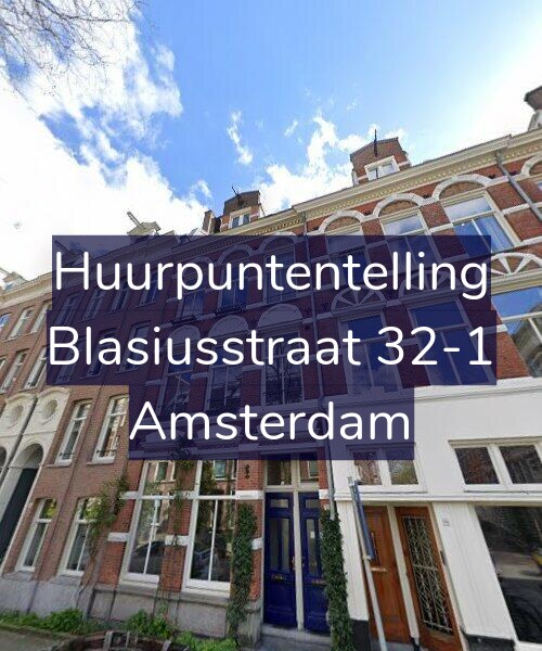 Foto gevel Huurpuntentelling voor Blasiusstraat 32-1, Amsterdam
