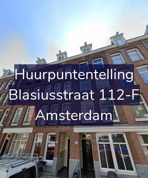 Foto gevel Huurpuntentelling voor Blasiusstraat 112-F, Amsterdam