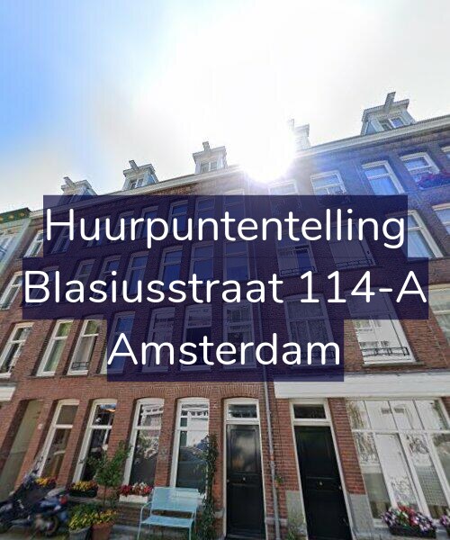 Foto gevel Huurpuntentelling voor Blasiusstraat 114-A, Amsterdam