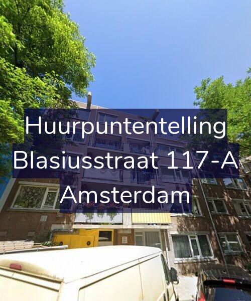 Foto gevel Huurpuntentelling voor Blasiusstraat 117-A, Amsterdam