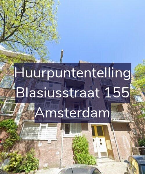 Foto gevel Huurpuntentelling voor Blasiusstraat 155, Amsterdam