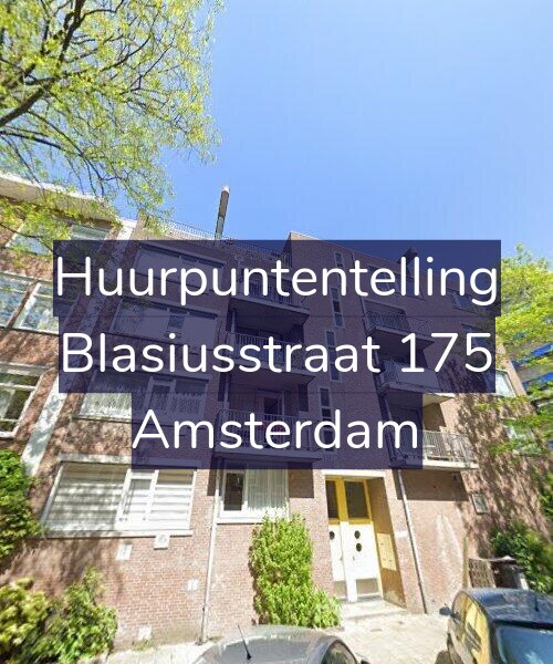 Foto gevel Huurpuntentelling voor Blasiusstraat 175, Amsterdam