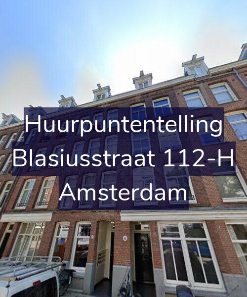 Foto gevel Huurpuntentelling voor Blasiusstraat 112-H, Amsterdam