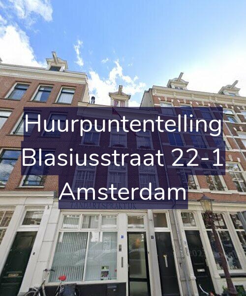 Foto gevel Huurpuntentelling voor Blasiusstraat 22-1, Amsterdam
