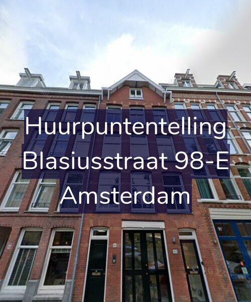 Foto gevel Huurpuntentelling voor Blasiusstraat 98-E, Amsterdam