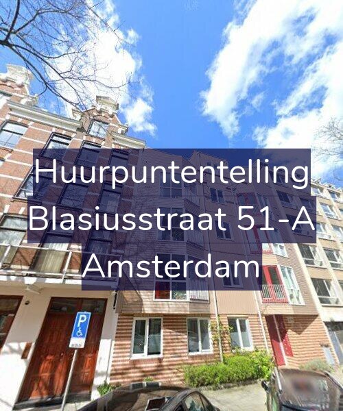 Foto gevel Huurpuntentelling voor Blasiusstraat 51-A, Amsterdam