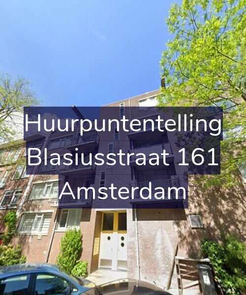 Foto gevel Huurpuntentelling voor Blasiusstraat 161, Amsterdam