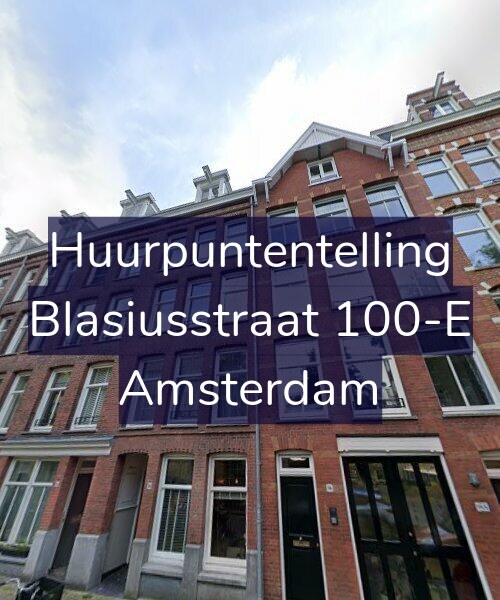 Foto gevel Huurpuntentelling voor Blasiusstraat 100-E, Amsterdam