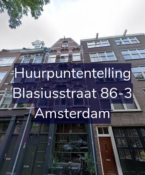Foto gevel Huurpuntentelling voor Blasiusstraat 86-3, Amsterdam