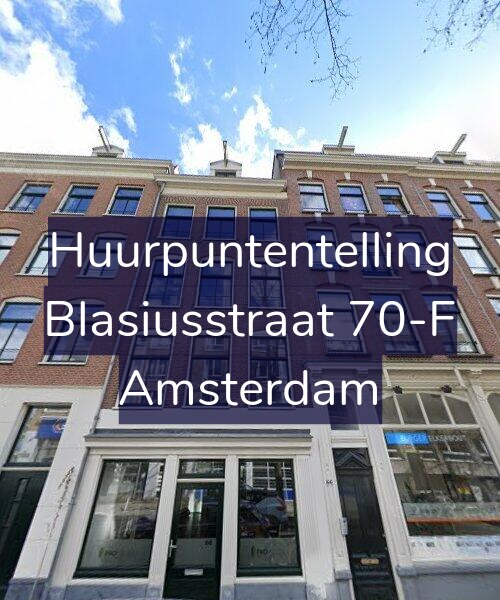 Foto gevel Huurpuntentelling voor Blasiusstraat 70-F, Amsterdam