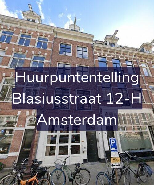 Foto gevel Huurpuntentelling voor Blasiusstraat 12-H, Amsterdam