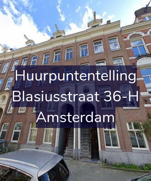Foto gevel Huurpuntentelling voor Blasiusstraat 36-H, Amsterdam