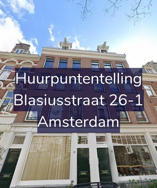 Foto gevel Huurpuntentelling voor Blasiusstraat 26-1, Amsterdam