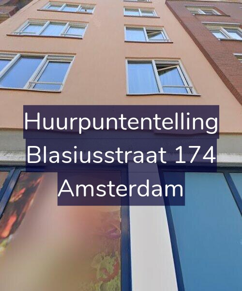 Foto gevel Huurpuntentelling voor Blasiusstraat 174, Amsterdam