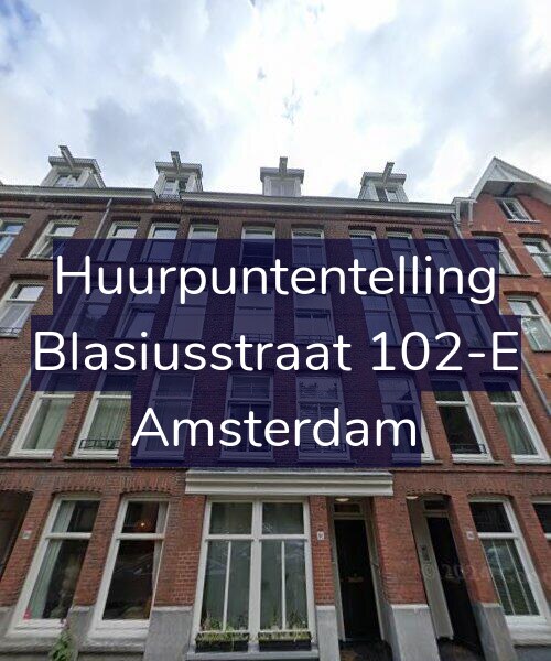 Foto gevel Huurpuntentelling voor Blasiusstraat 102-E, Amsterdam