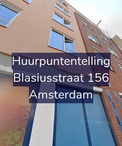 Foto gevel Huurpuntentelling voor Blasiusstraat 156, Amsterdam