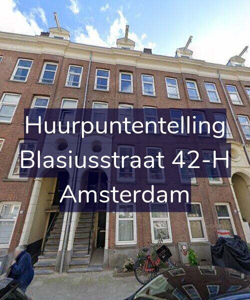 Foto gevel Huurpuntentelling voor Blasiusstraat 42-H, Amsterdam