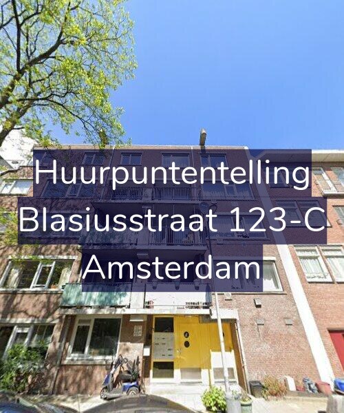 Foto gevel Huurpuntentelling voor Blasiusstraat 123-C, Amsterdam