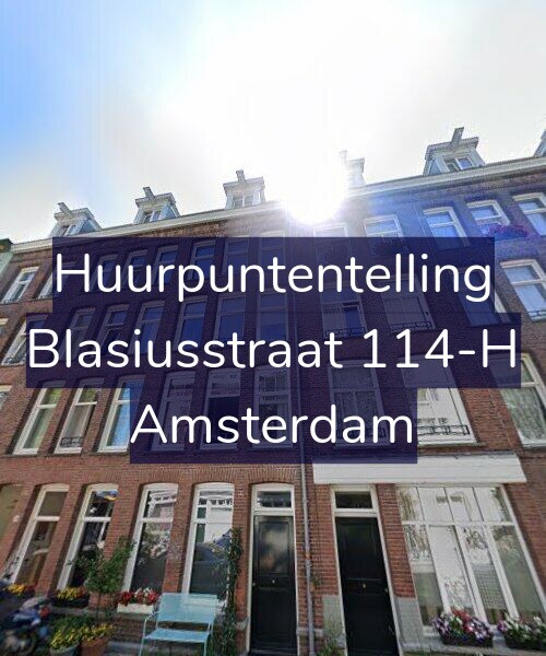 Foto gevel Huurpuntentelling voor Blasiusstraat 114-H, Amsterdam