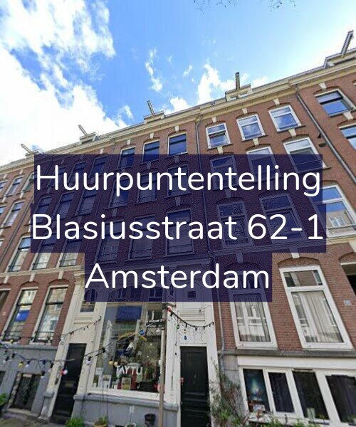 Foto gevel Huurpuntentelling voor Blasiusstraat 62-1, Amsterdam