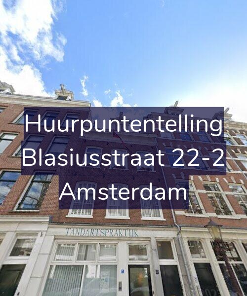 Foto gevel Huurpuntentelling voor Blasiusstraat 22-2, Amsterdam