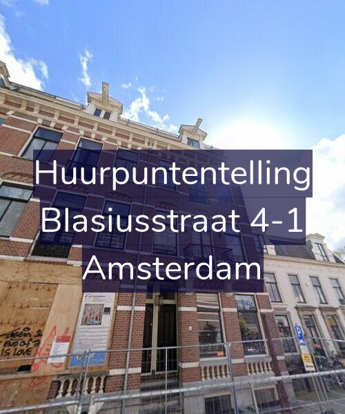 Foto gevel Huurpuntentelling voor Blasiusstraat 4-1, Amsterdam