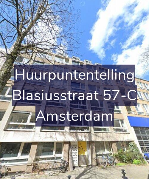 Foto gevel Huurpuntentelling voor Blasiusstraat 57-C, Amsterdam