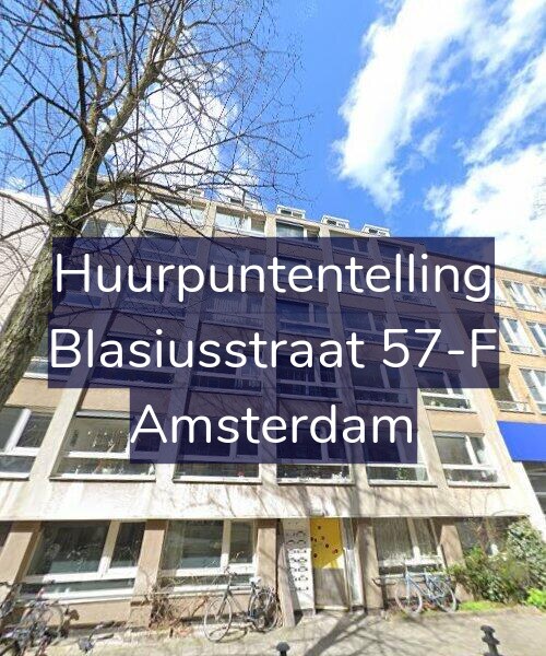 Foto gevel Huurpuntentelling voor Blasiusstraat 57-F, Amsterdam
