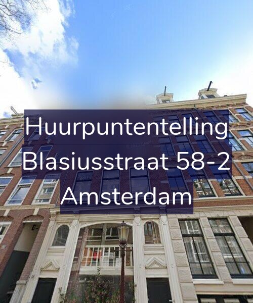Foto gevel Huurpuntentelling voor Blasiusstraat 58-2, Amsterdam