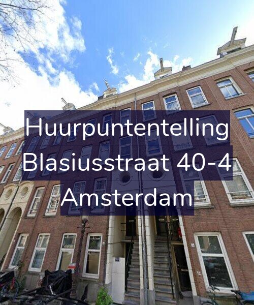 Foto gevel Huurpuntentelling voor Blasiusstraat 40-4, Amsterdam