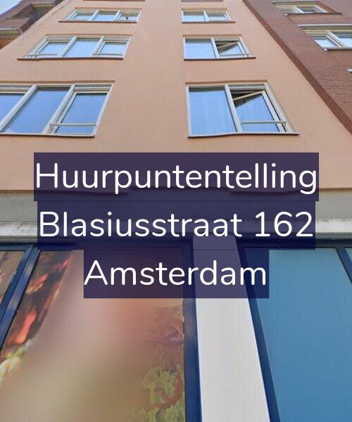 Foto gevel Huurpuntentelling voor Blasiusstraat 162, Amsterdam