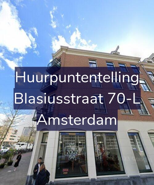 Foto gevel Huurpuntentelling voor Blasiusstraat 70-L, Amsterdam